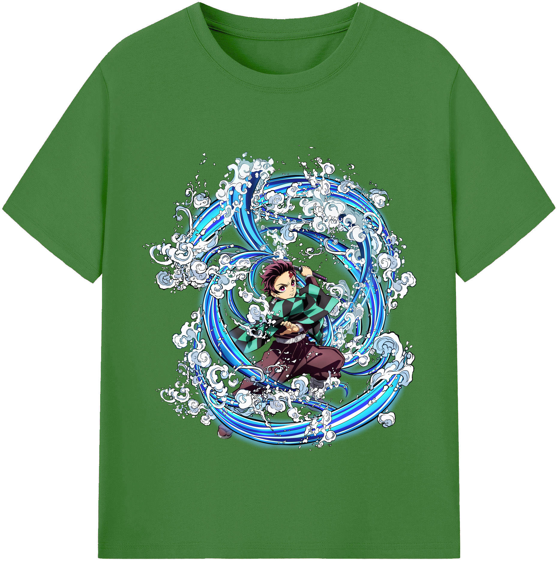 （画像用） 鬼滅の刃 竈門 炭治郎／かまど たんじろう Kamado Tanjirou レディースカジュアルプリントTシャツ（綿100％）